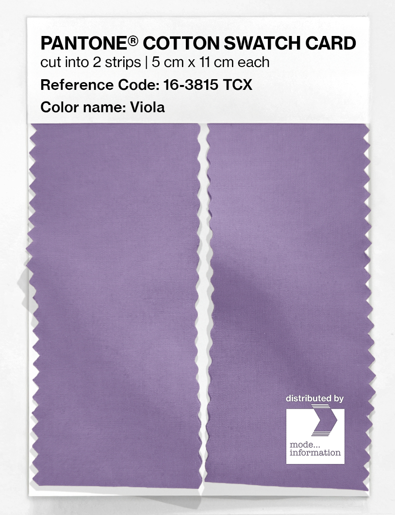 Product image 2 of the product “PANTONE® COTTON SWATCH CARD 16-3815 TCX Viola ”