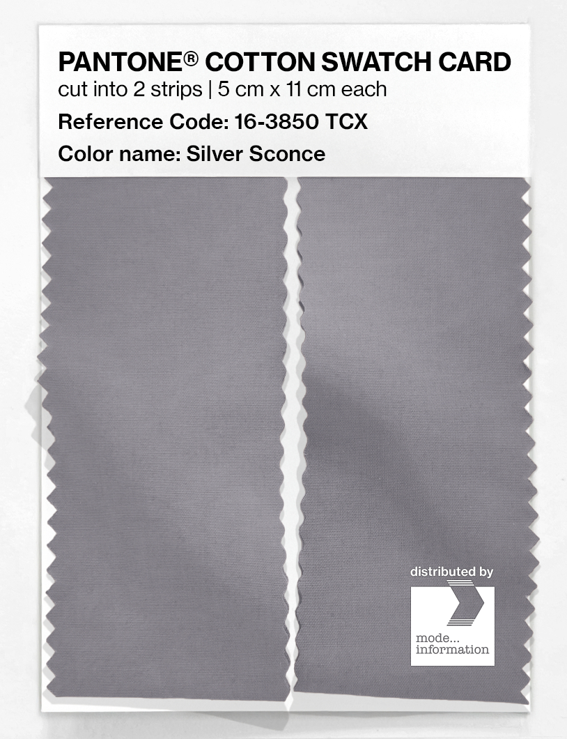 Artikelbild 2 des Artikels “PANTONE® COTTON SWATCH CARD 16-3850 TCX Silver Sconce “