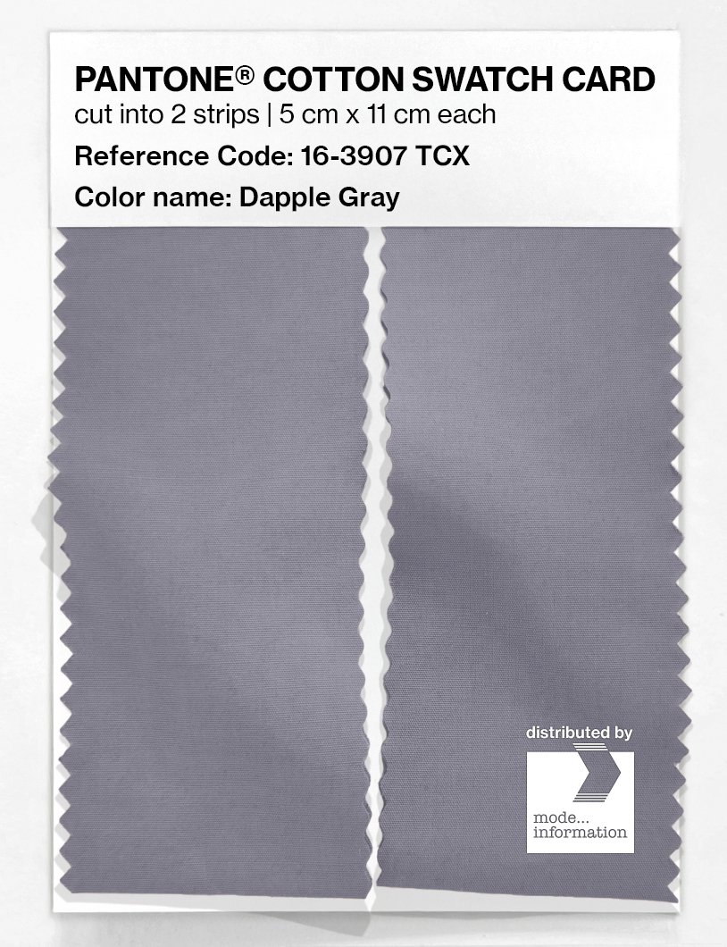 Product image 2 of the product “PANTONE® COTTON SWATCH CARD 16-3907 TCX Dapple Gray ”