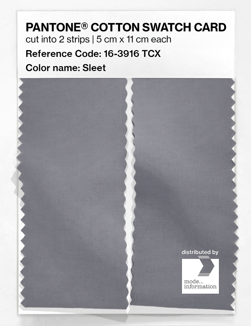 Product image 2 of the product “PANTONE® COTTON SWATCH CARD 16-3916 TCX Sleet ”