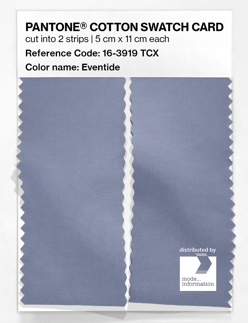 Product image 2 of the product “PANTONE® COTTON SWATCH CARD 16-3919 TCX Eventide ”