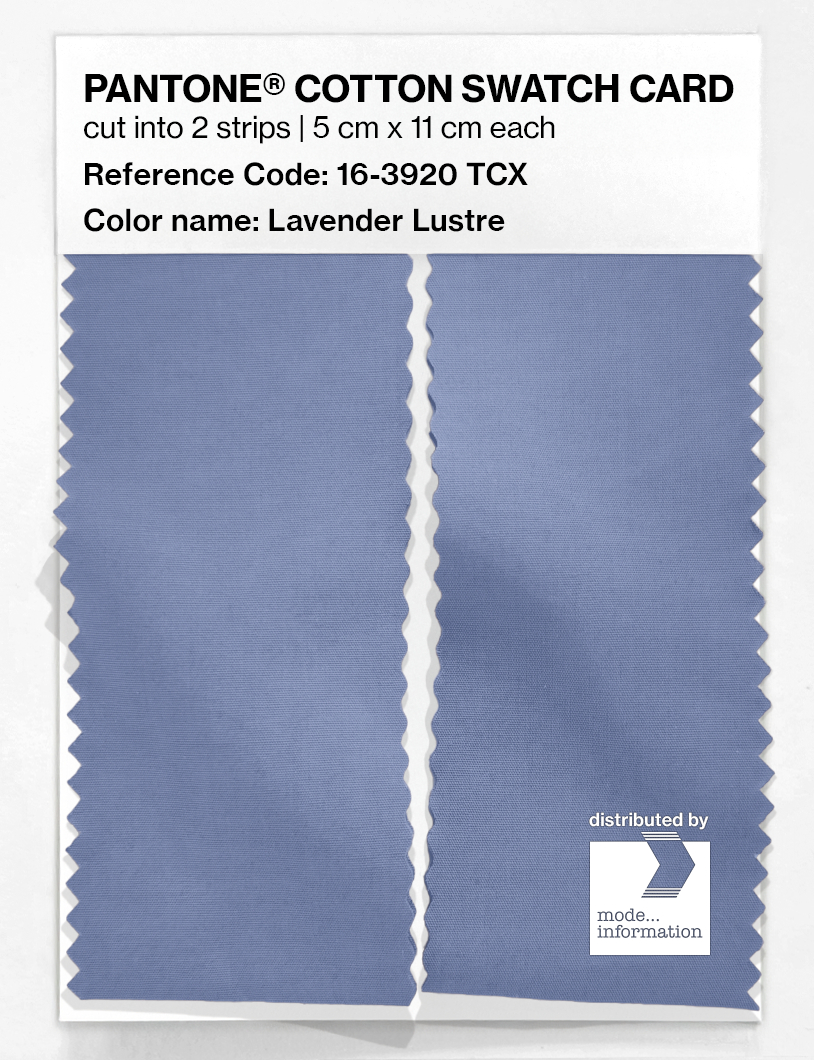 Product image 2 of the product “PANTONE® COTTON SWATCH CARD 16-3920 TCX Lavender Lustre ”