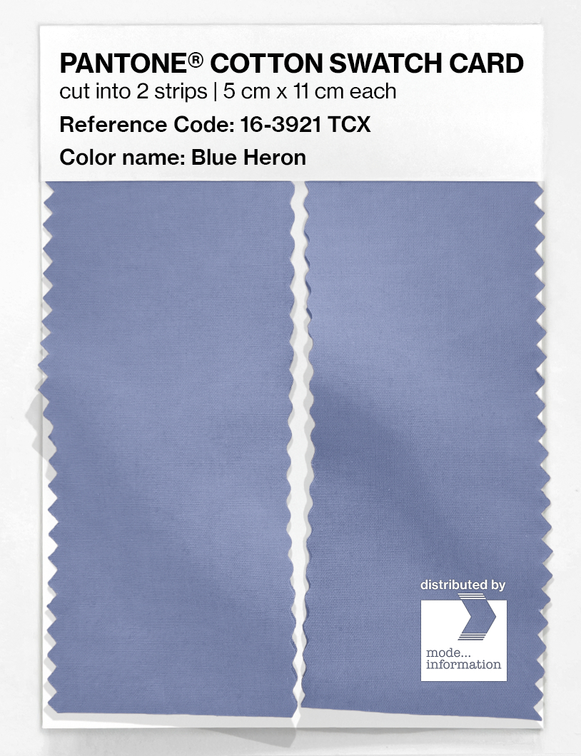 Product image 2 of the product “PANTONE® COTTON SWATCH CARD 16-3921 TCX Blue Heron ”