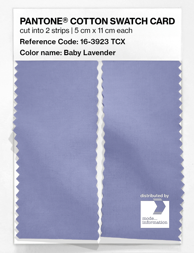 Artikelbild 2 des Artikels “PANTONE® COTTON SWATCH CARD 16-3923 TCX Baby Lavender “