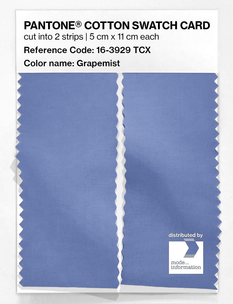 Product image 2 of the product “PANTONE® COTTON SWATCH CARD 16-3929 TCX Grapemist ”