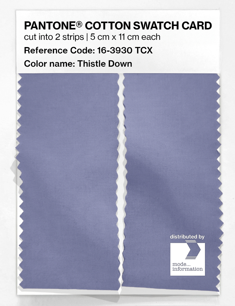 Product image 2 of the product “PANTONE® COTTON SWATCH CARD 16-3930 TCX Thistle Down ”