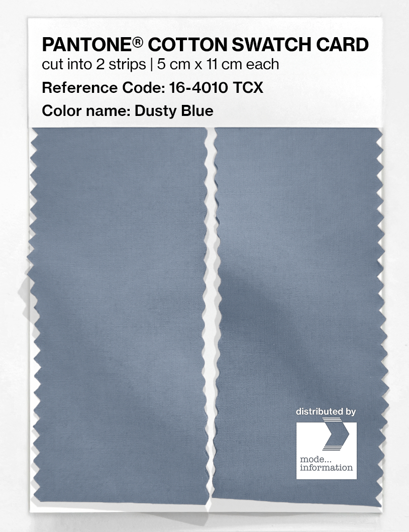 Artikelbild 2 des Artikels “PANTONE® COTTON SWATCH CARD 16-4010 TCX Dusty Blue “