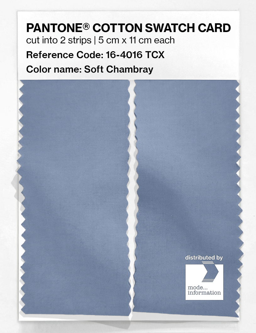 Artikelbild 2 des Artikels “PANTONE® COTTON SWATCH CARD 16-4016 TCX Soft Chambray “