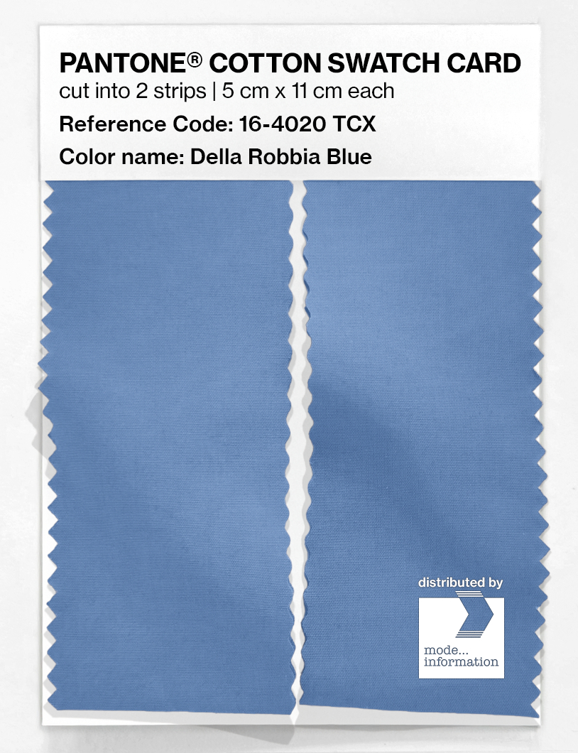 Product image 2 of the product “PANTONE® COTTON SWATCH CARD 16-4020 TCX Della Robbia Blue ”