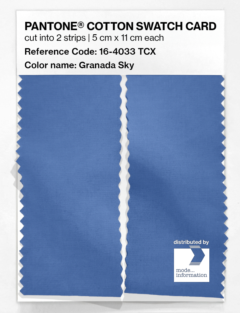 Artikelbild 2 des Artikels “PANTONE® COTTON SWATCH CARD 16-4033 TCX Granada Sky “