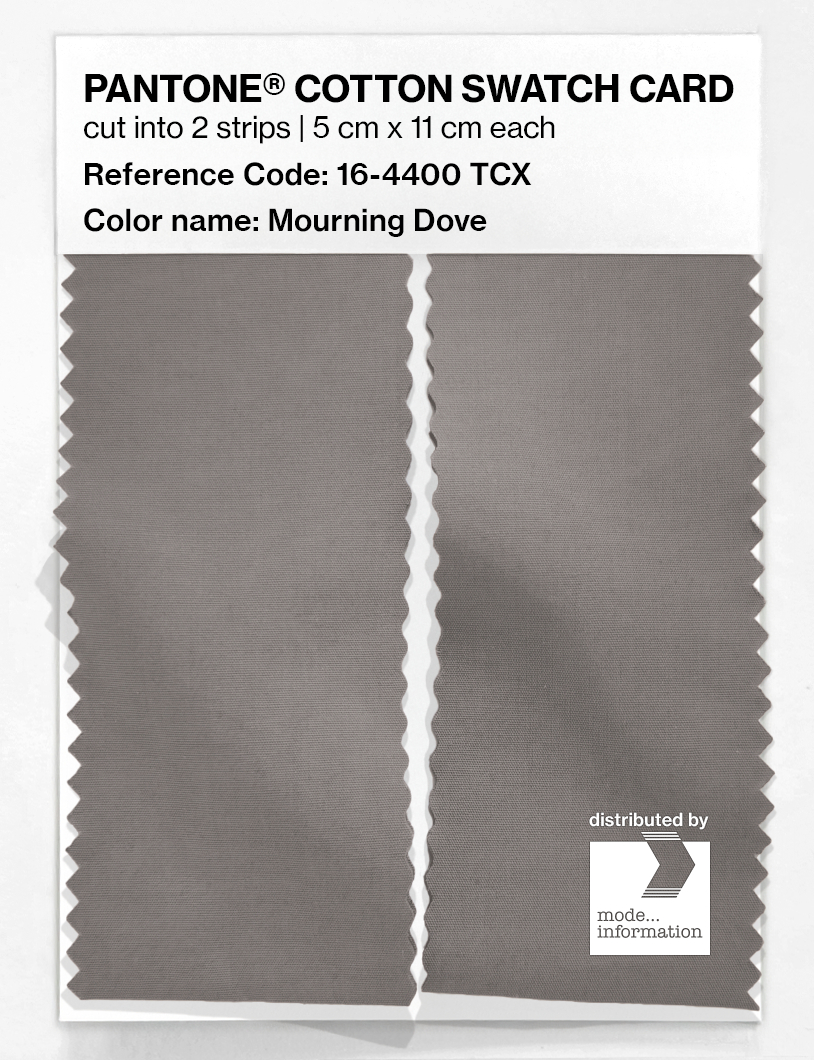 Product image 2 of the product “PANTONE® COTTON SWATCH CARD 16-4400 TCX Mourning Dove ”