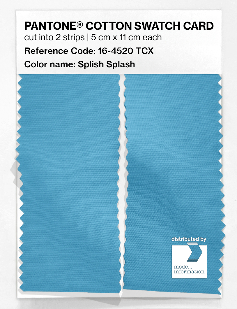 Artikelbild 2 des Artikels “PANTONE® COTTON SWATCH CARD 16-4520 TCX Splish Splash “