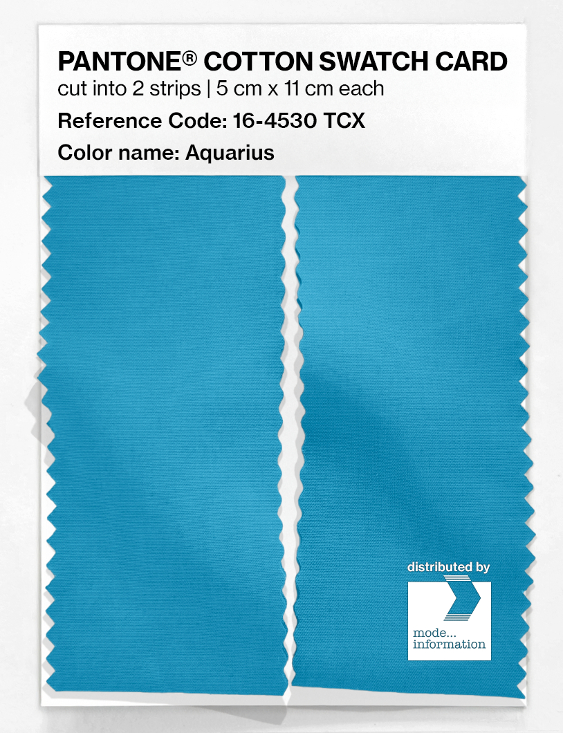 Product image 2 of the product “PANTONE® COTTON SWATCH CARD 16-4530 TCX Aquarius ”