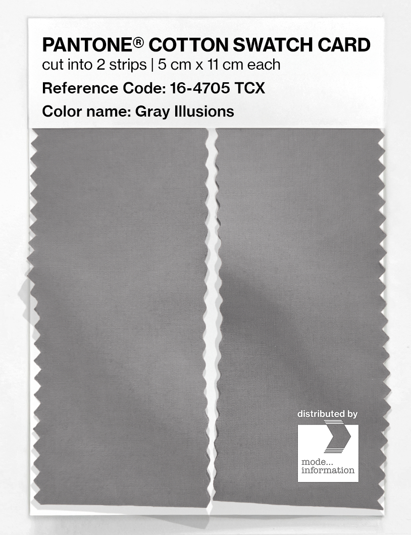 Artikelbild 2 des Artikels “PANTONE® COTTON SWATCH CARD 16-4705 TCX Gray Illusions “