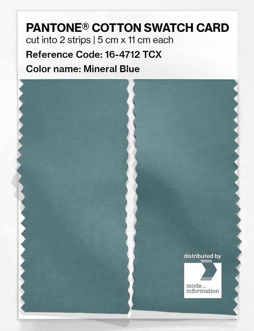 Product image 2 of the product “PANTONE® COTTON SWATCH CARD 16-4712 TCX Mineral Blue ”