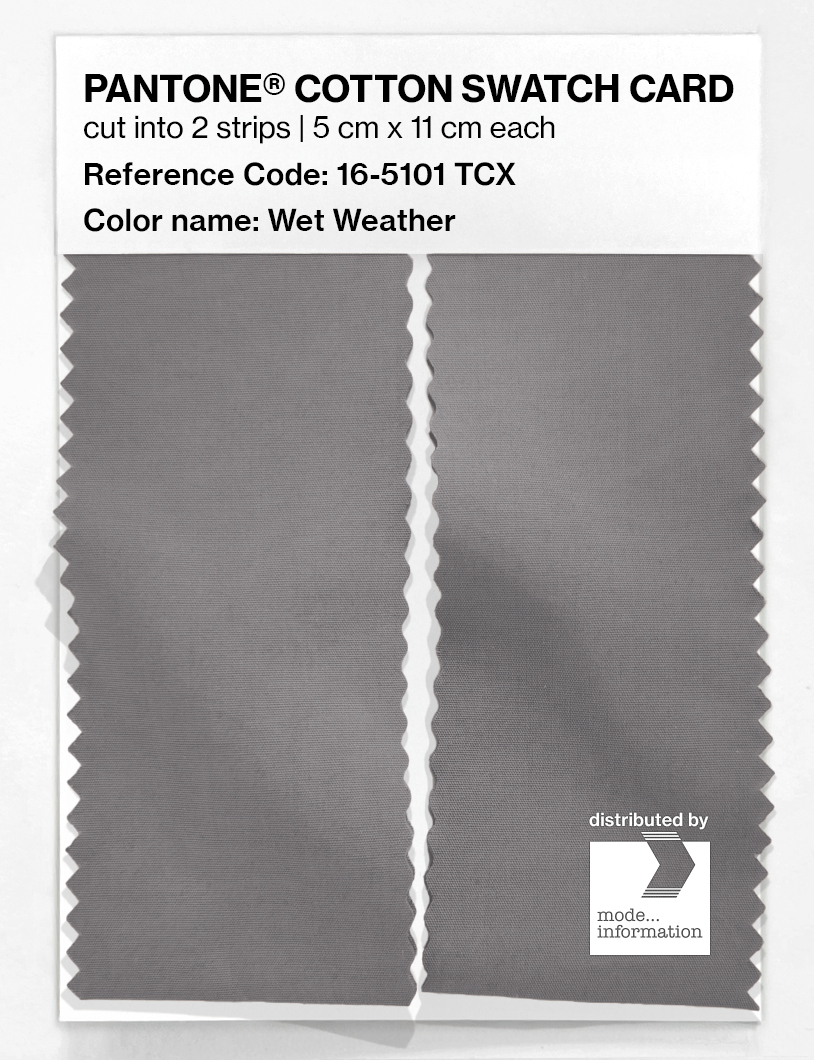 Product image 2 of the product “PANTONE® COTTON SWATCH CARD 16-5101 TCX Wet Weather ”