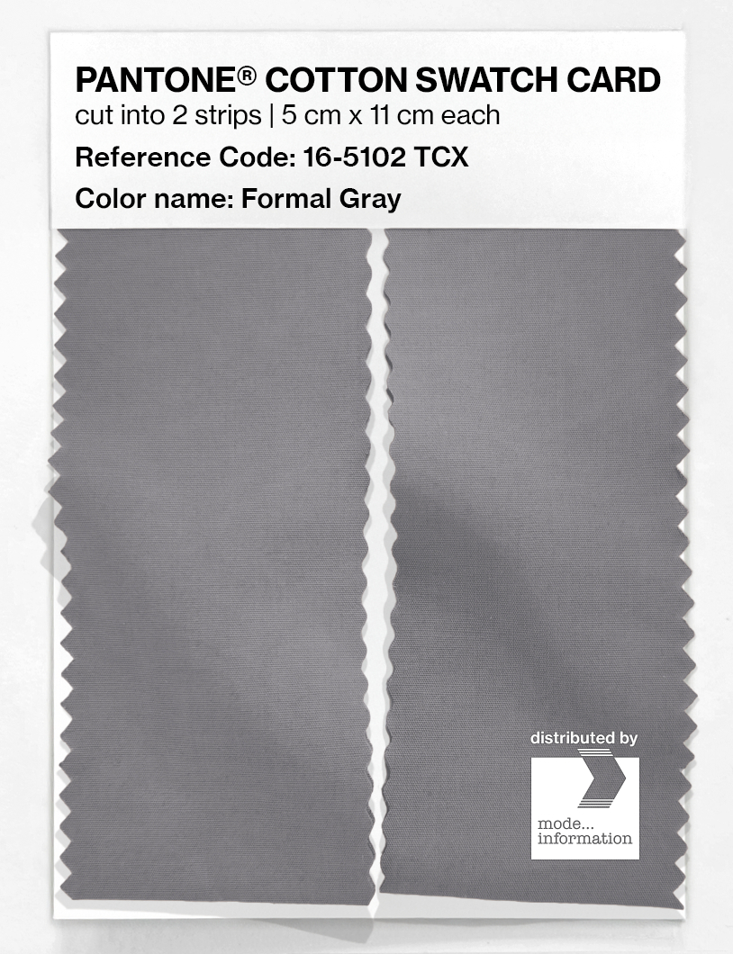 Artikelbild 2 des Artikels “PANTONE® COTTON SWATCH CARD 16-5102 TCX Formal Gray “
