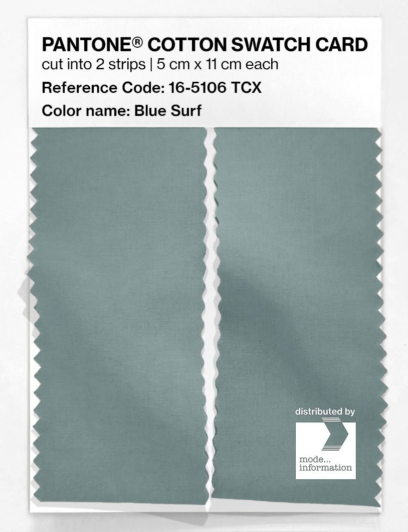 Artikelbild 2 des Artikels “PANTONE® COTTON SWATCH CARD 16-5106 TCX Blue Surf “