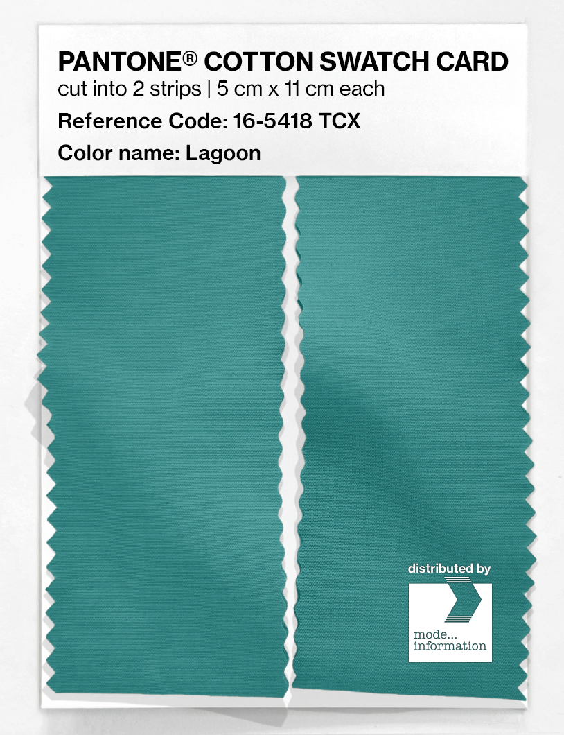 Artikelbild 2 des Artikels “PANTONE® COTTON SWATCH CARD 16-5418 TCX Lagoon “