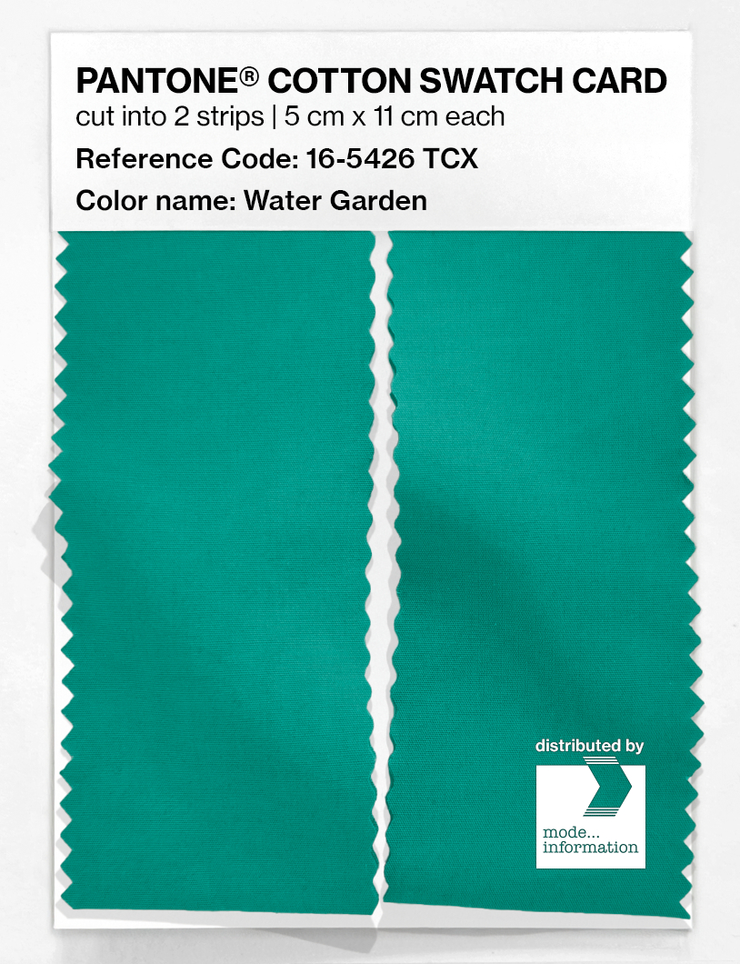 Artikelbild 2 des Artikels “PANTONE® COTTON SWATCH CARD 16-5426 TCX Water Garden “