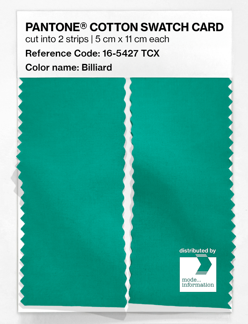 Artikelbild 2 des Artikels “PANTONE® COTTON SWATCH CARD 16-5427 TCX Billiard “