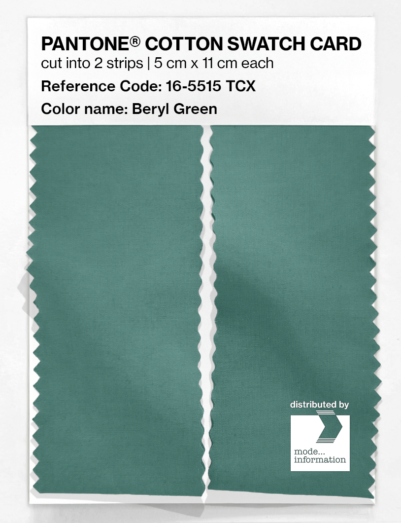 Artikelbild 2 des Artikels “PANTONE® COTTON SWATCH CARD 16-5515 TCX Beryl Green “