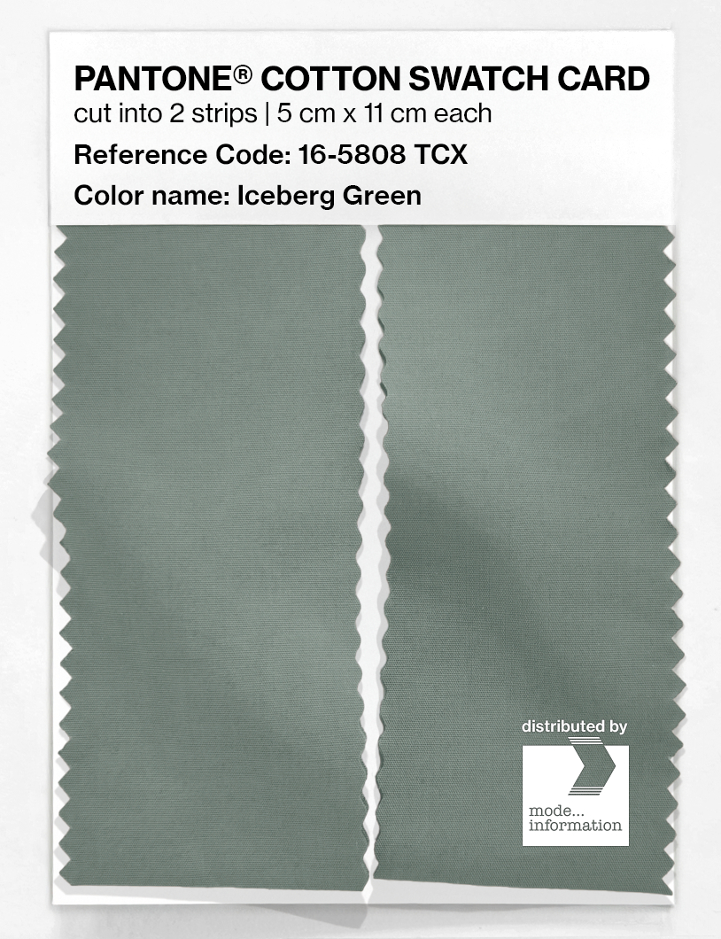 Artikelbild 2 des Artikels “PANTONE® COTTON SWATCH CARD 16-5808 TCX Iceberg Green “