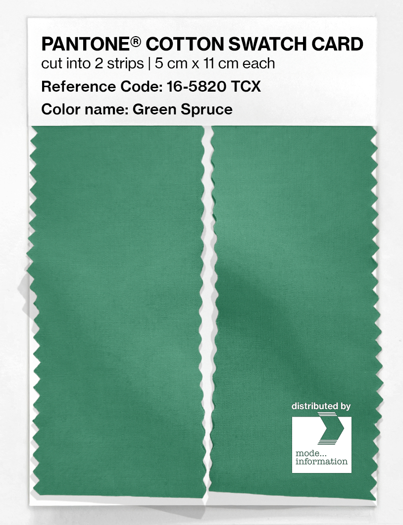Artikelbild 2 des Artikels “PANTONE® COTTON SWATCH CARD 16-5820 TCX Green Spruce “
