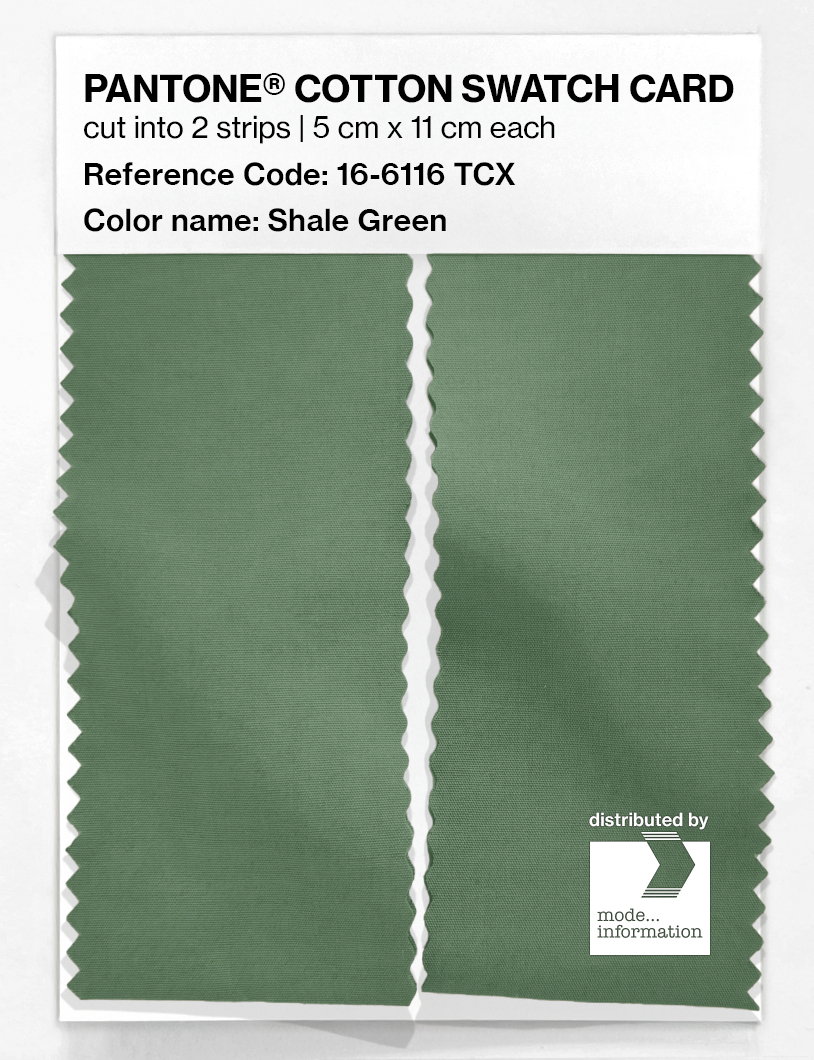 Artikelbild 2 des Artikels “PANTONE® COTTON SWATCH CARD 16-6116 TCX Shale Green “