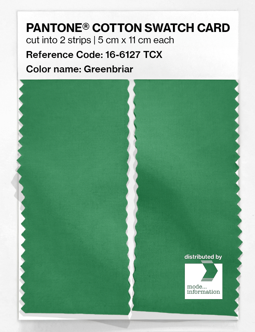Product image 2 of the product “PANTONE® COTTON SWATCH CARD 16-6127 TCX Greenbriar ”