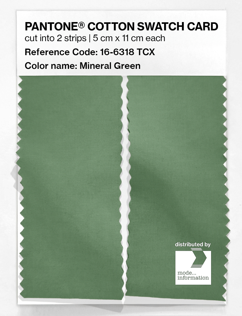 Artikelbild 2 des Artikels “PANTONE® COTTON SWATCH CARD 16-6318 TCX Mineral Green “