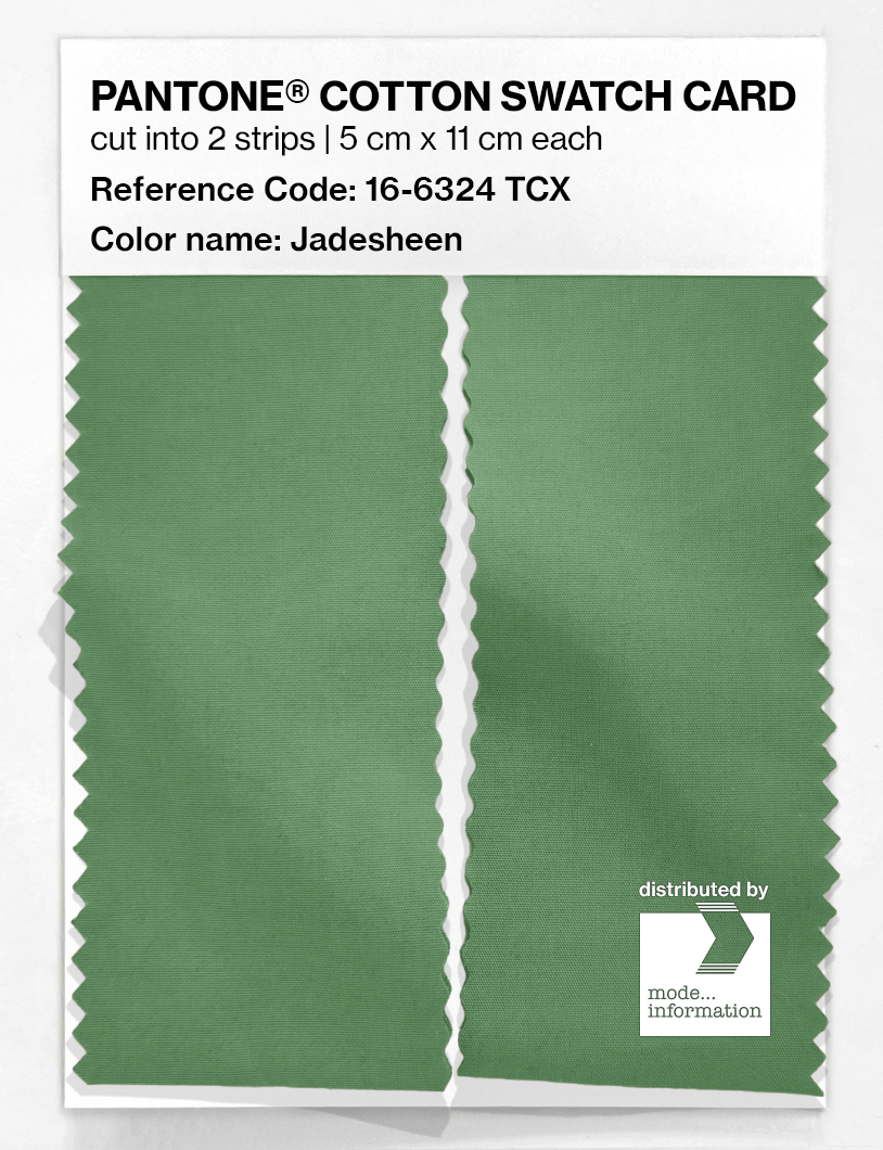 Artikelbild 2 des Artikels “PANTONE® COTTON SWATCH CARD 16-6324 TCX Jadesheen “