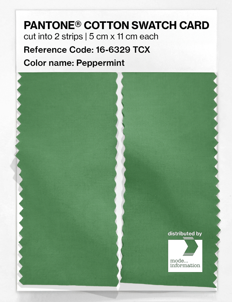 Artikelbild 2 des Artikels “PANTONE® COTTON SWATCH CARD 16-6329 TCX Peppermint “