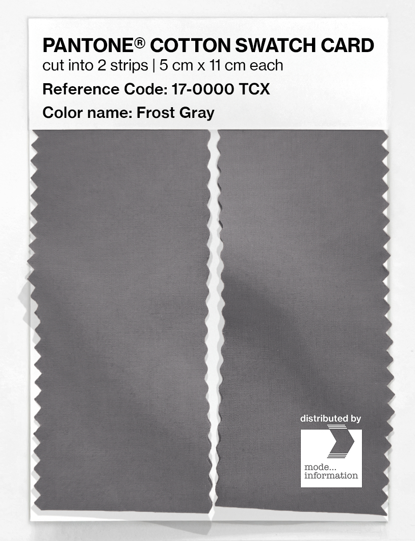 Artikelbild 2 des Artikels “PANTONE® COTTON SWATCH CARD 17-0000 TCX Frost Gray “