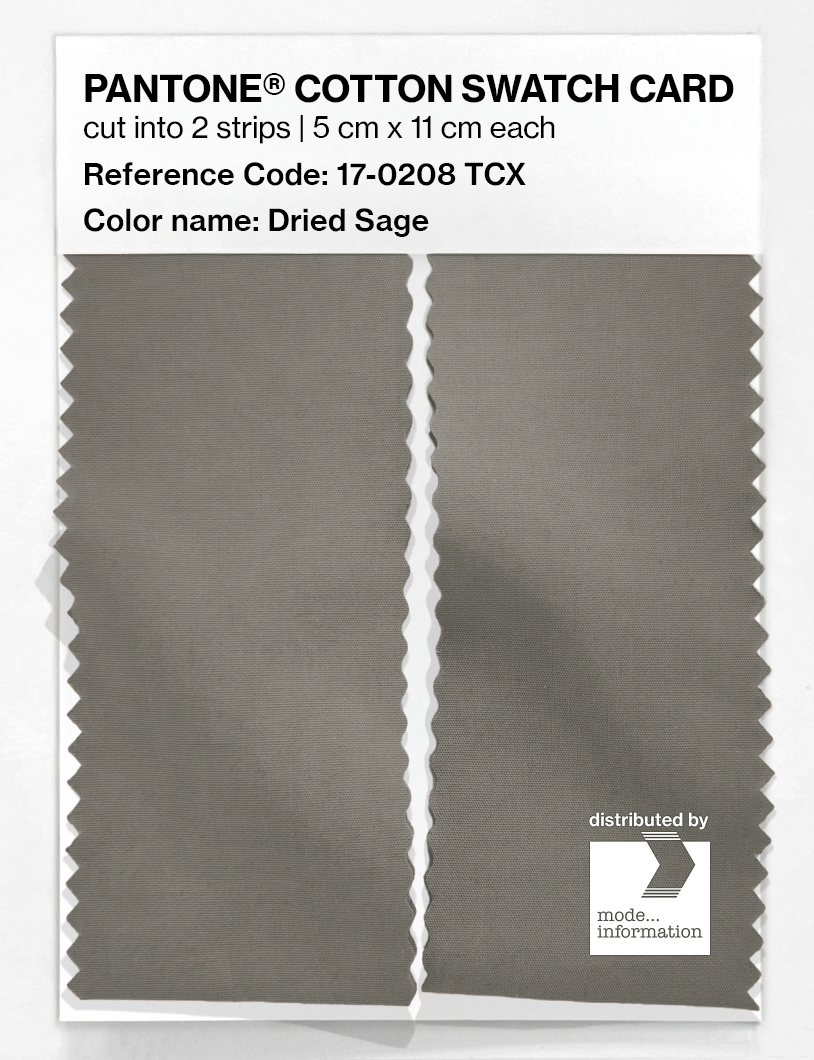 Artikelbild 2 des Artikels “PANTONE® COTTON SWATCH CARD 17-0208 TCX Dried Sage “