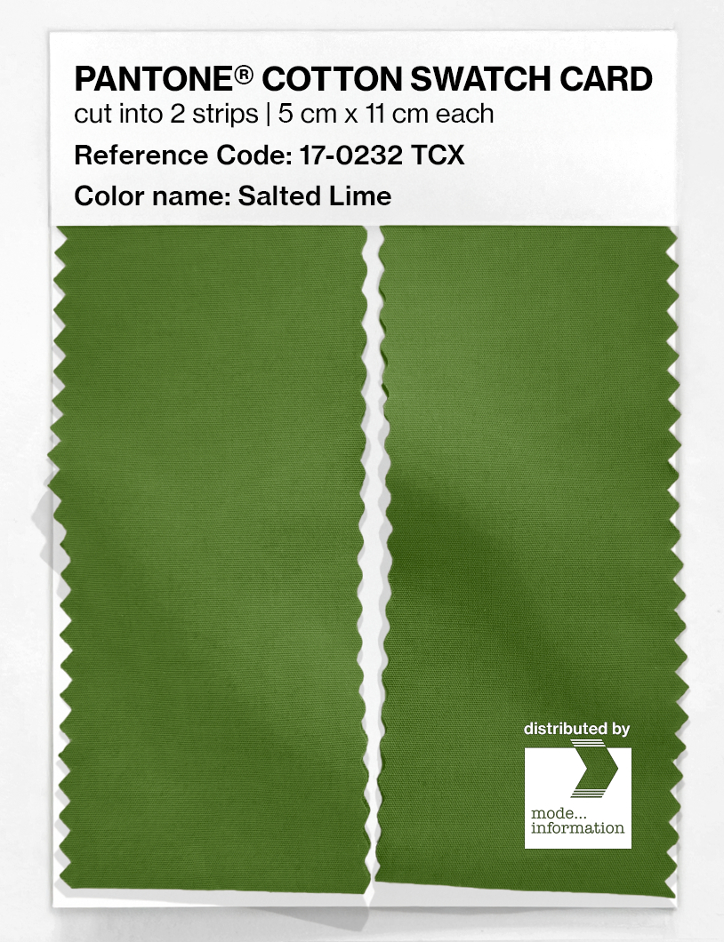 Artikelbild 2 des Artikels “PANTONE® COTTON SWATCH CARD 17-0232 TCX Salted Lime “