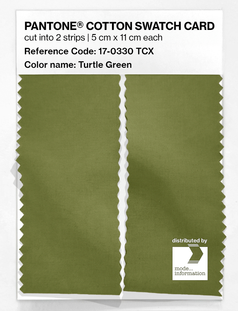 Artikelbild 2 des Artikels “PANTONE® COTTON SWATCH CARD 17-0330 TCX Turtle Green “