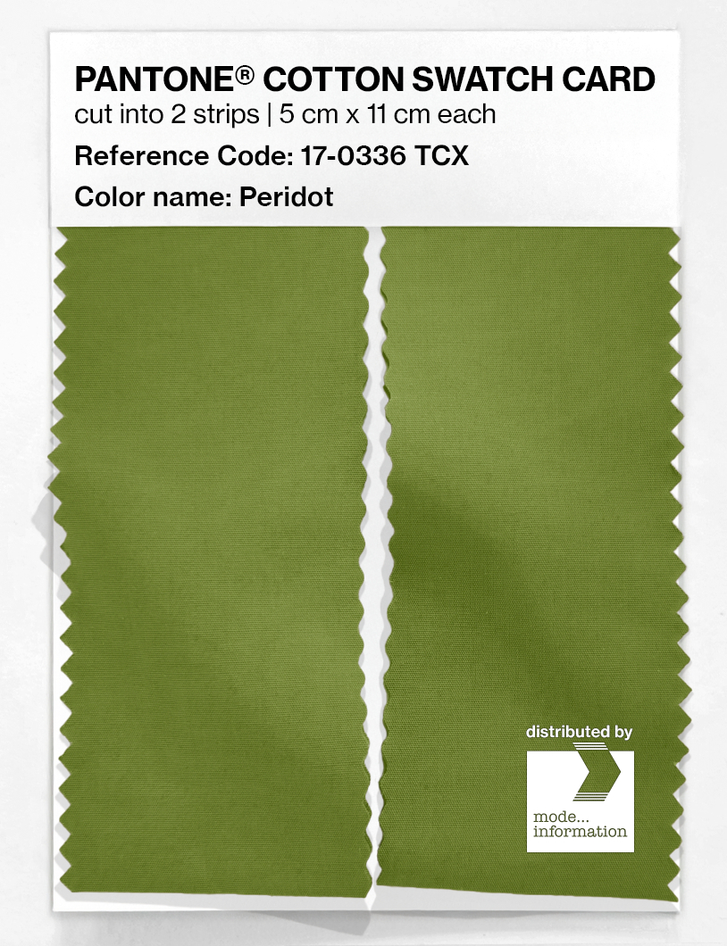Product image 2 of the product “PANTONE® COTTON SWATCH CARD 17-0336 TCX Peridot ”