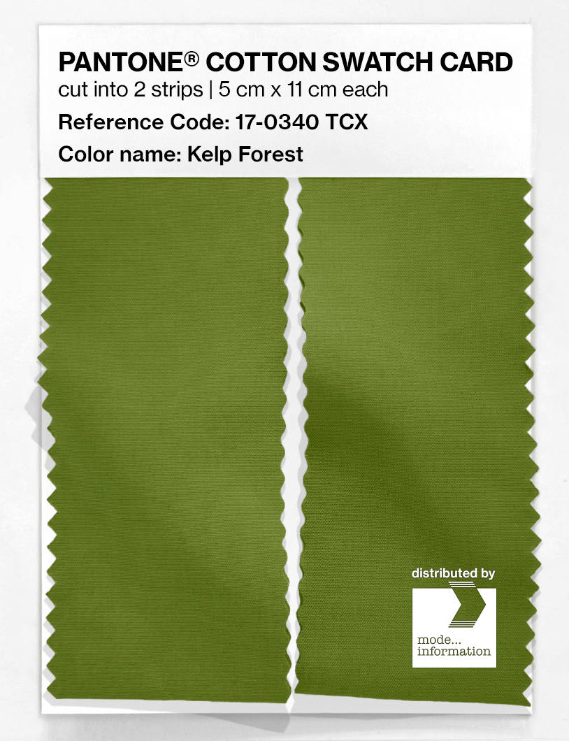 Artikelbild 2 des Artikels “PANTONE® COTTON SWATCH CARD 17-0340 TCX Kelp Forest “