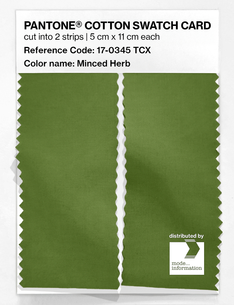 Artikelbild 2 des Artikels “PANTONE® COTTON SWATCH CARD 17-0345 TCX Minced Herb “
