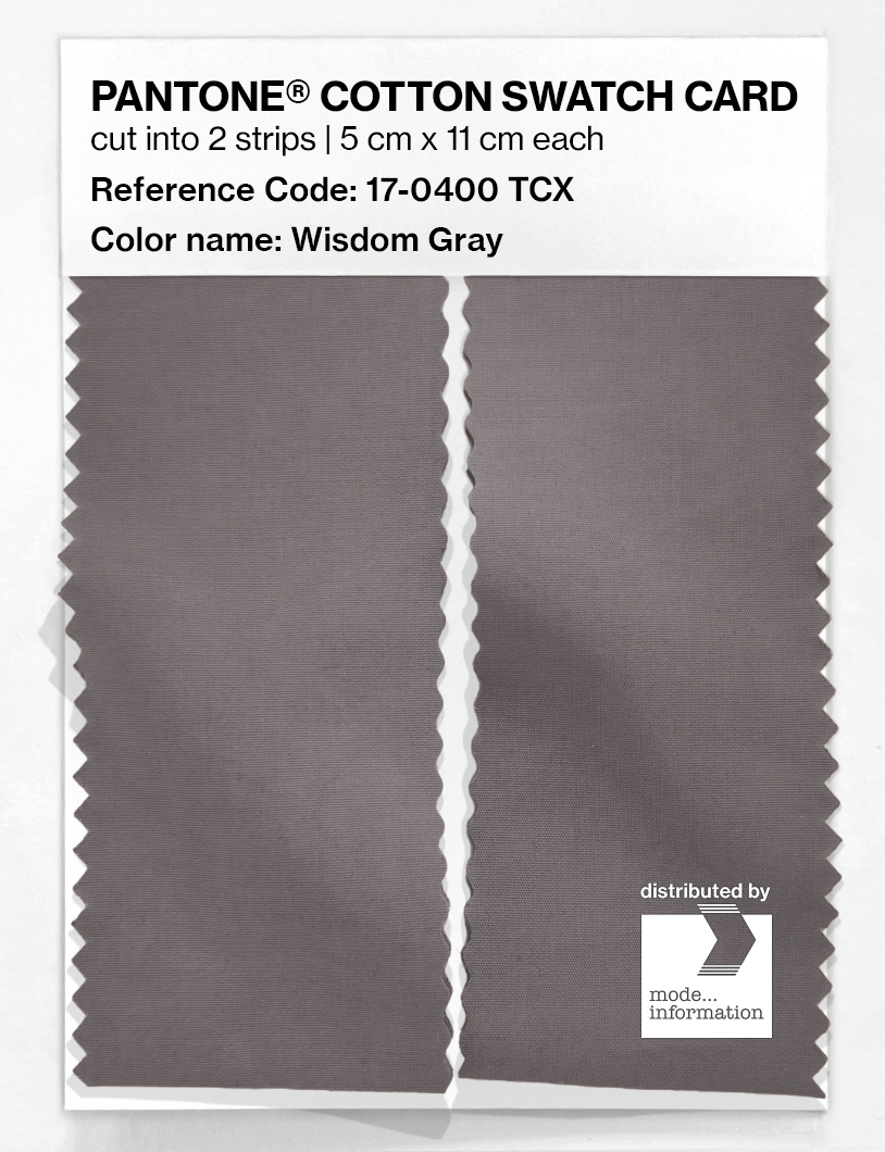 Artikelbild 2 des Artikels “PANTONE® COTTON SWATCH CARD 17-0400 TCX Wisdom Gray “