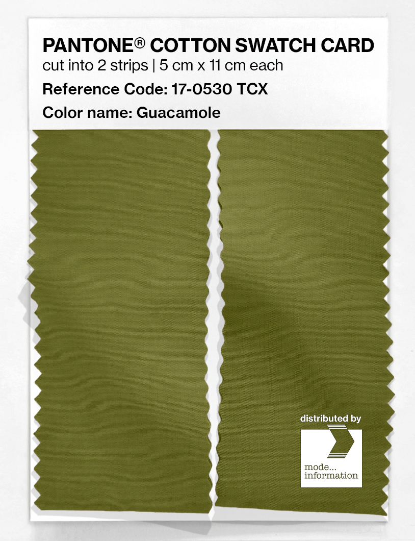 Artikelbild 2 des Artikels “PANTONE® COTTON SWATCH CARD 17-0530 TCX Guacamole “