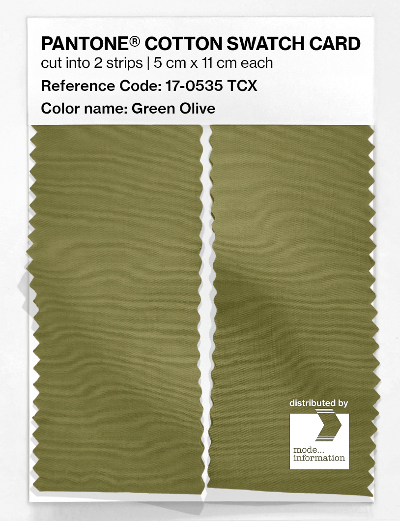 Artikelbild 2 des Artikels “PANTONE® COTTON SWATCH CARD 17-0535 TCX Green Olive “