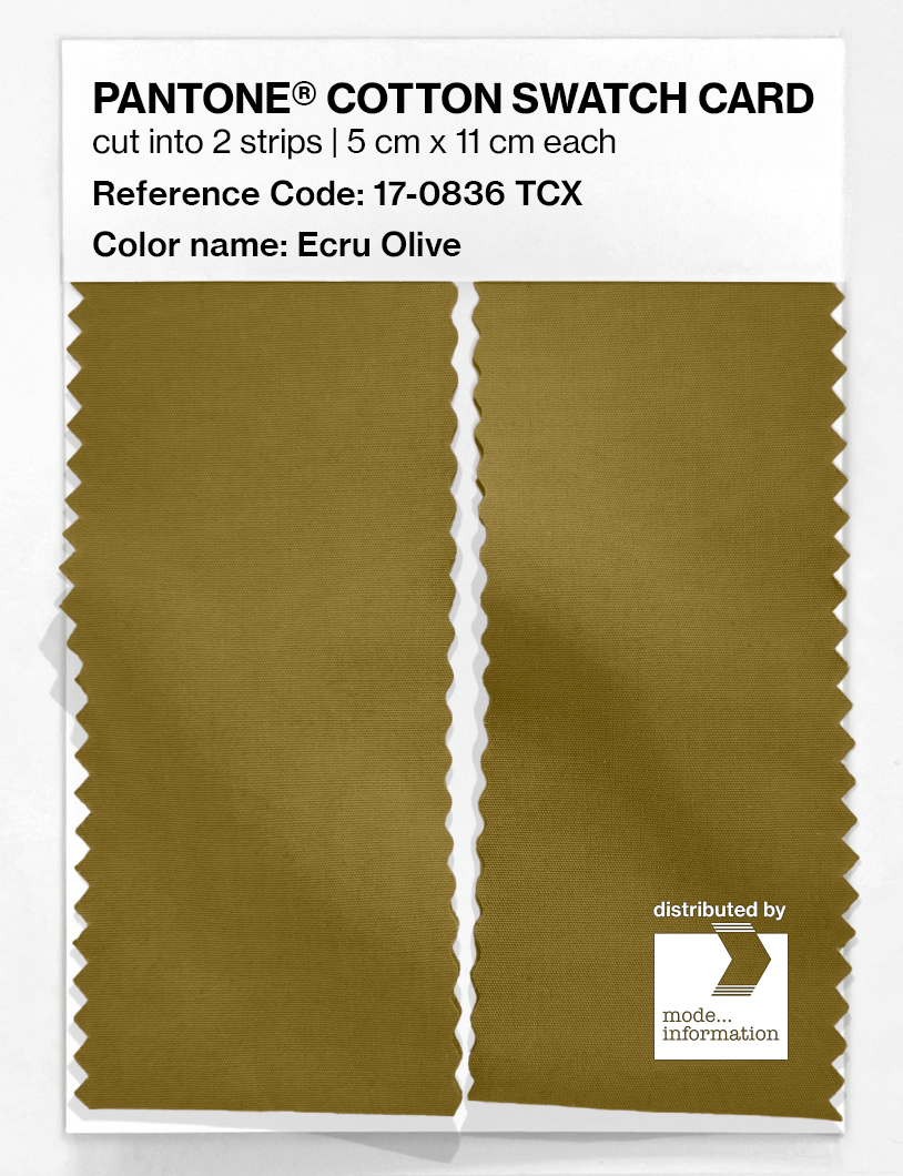 Artikelbild 2 des Artikels “PANTONE® COTTON SWATCH CARD 17-0836 TCX Ecru Olive “