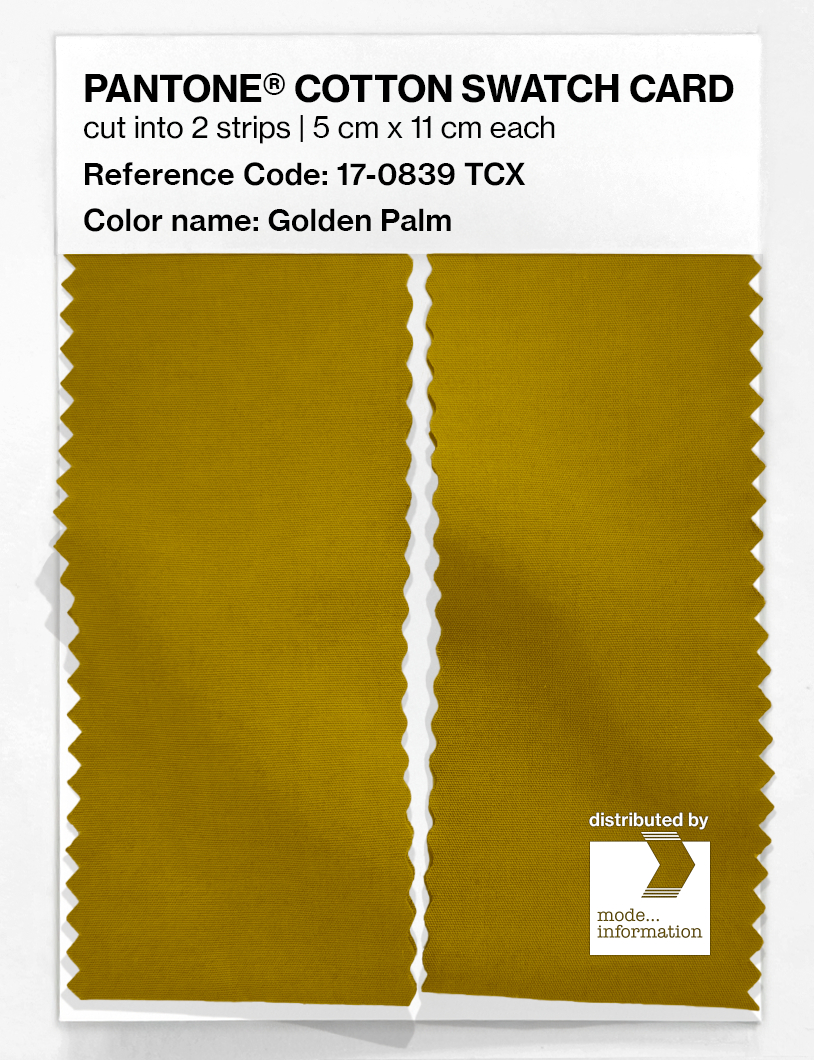Artikelbild 2 des Artikels “PANTONE® COTTON SWATCH CARD 17-0839 TCX Golden Palm “