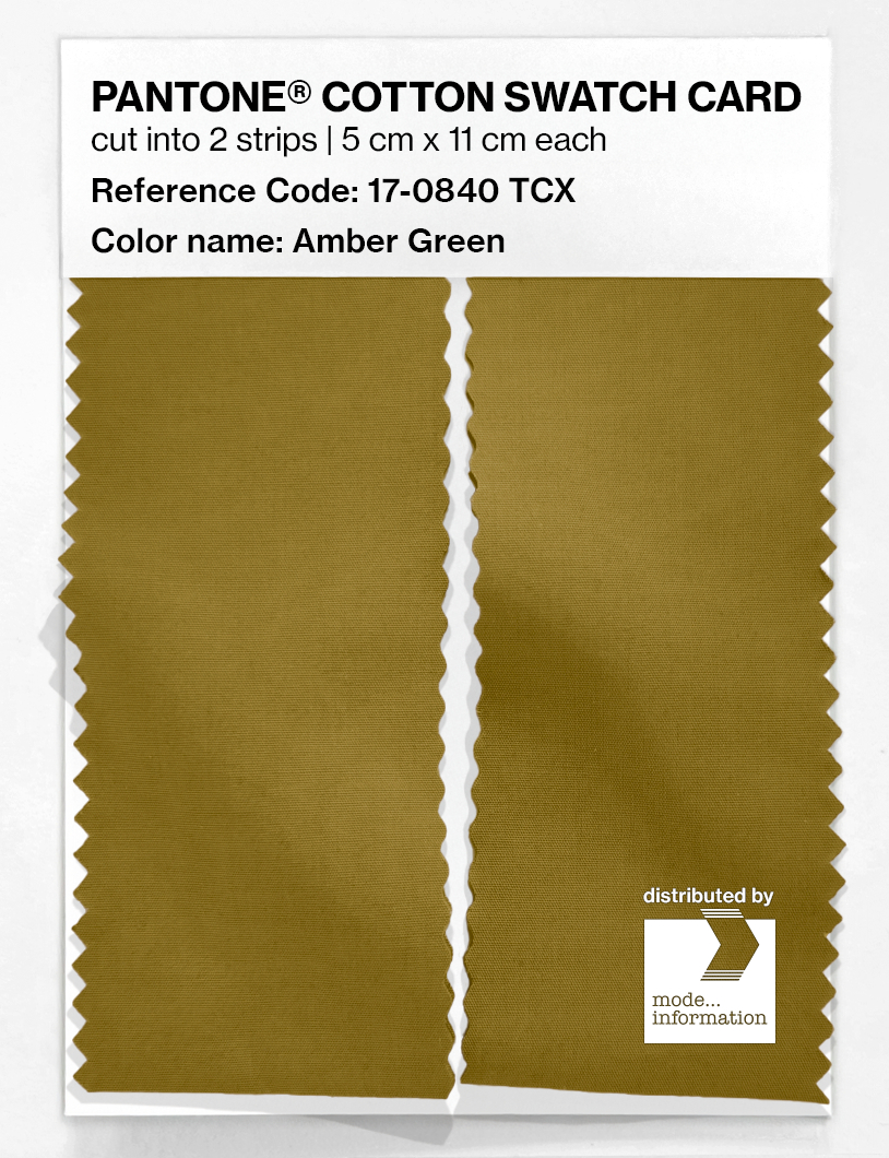 Artikelbild 2 des Artikels “PANTONE® COTTON SWATCH CARD 17-0840 TCX Amber Green “