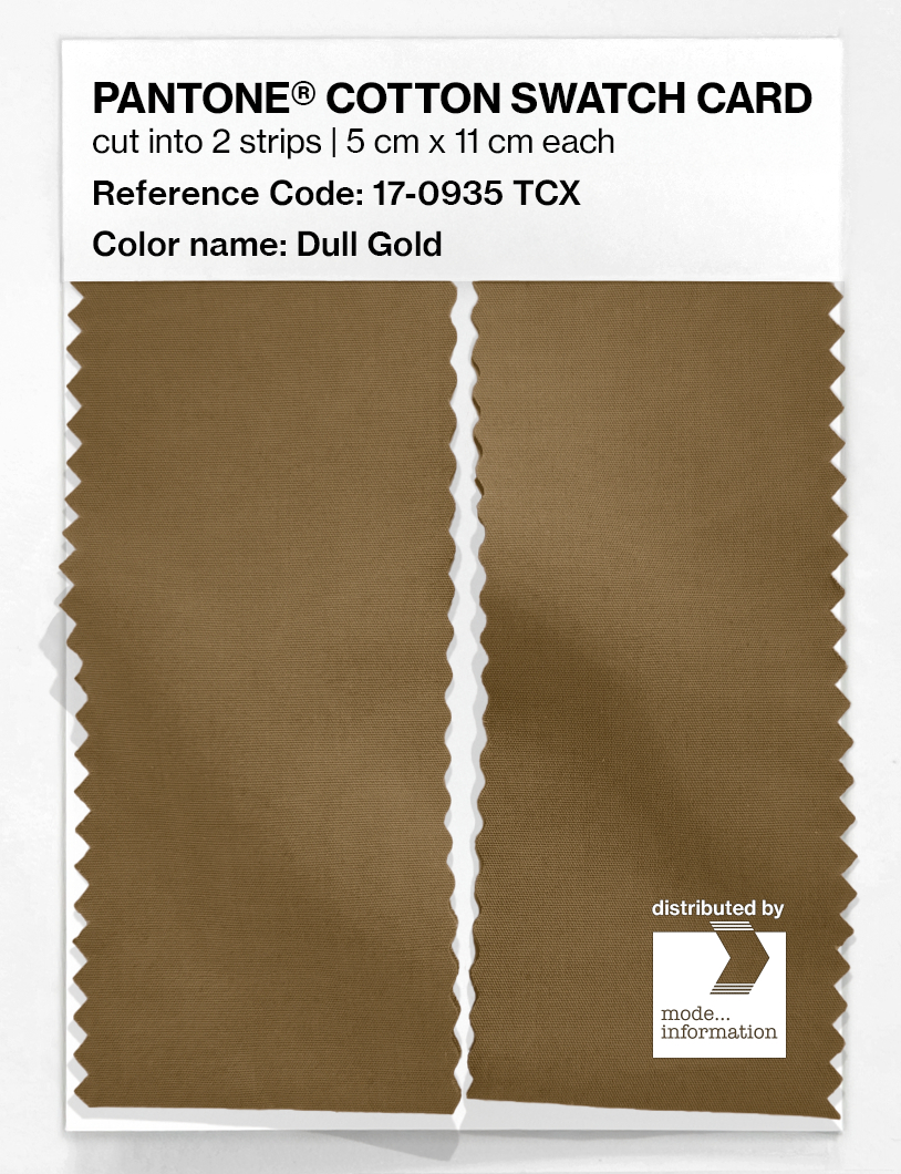 Product image 2 of the product “PANTONE® COTTON SWATCH CARD 17-0935 TCX Dull Gold ”