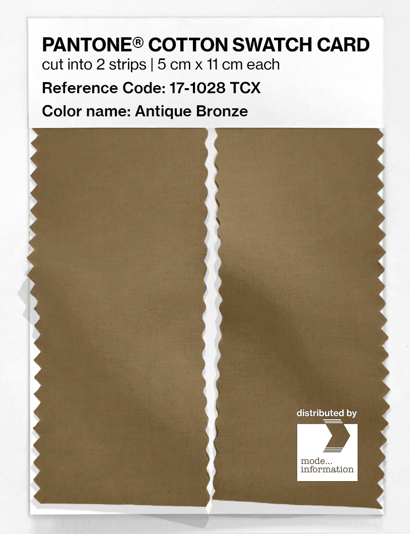 Artikelbild 2 des Artikels “PANTONE® COTTON SWATCH CARD 17-1028 TCX Antique Bronze “