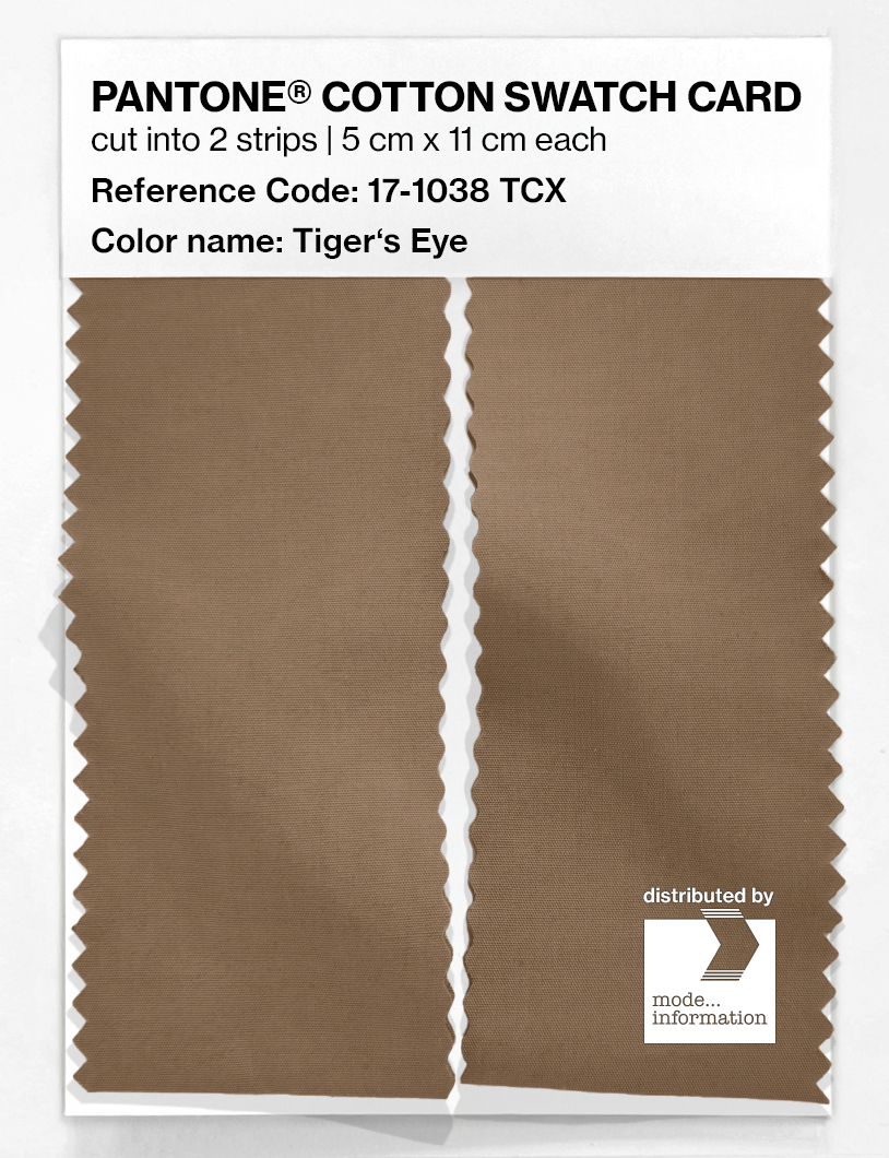 Artikelbild 2 des Artikels “PANTONE® COTTON SWATCH CARD 17-1038 TCX Tiger's Eye “