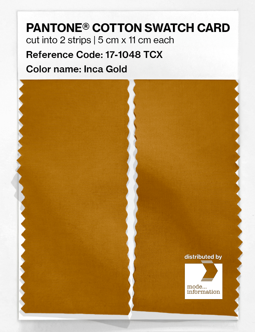 Artikelbild 2 des Artikels “PANTONE® COTTON SWATCH CARD 17-1048 TCX Inca Gold “